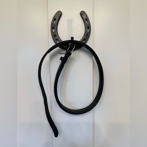 Black Perri’s leather equestrian belt size XS